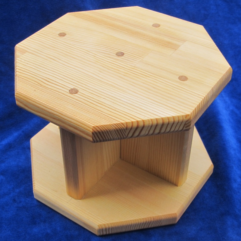 099H832 手作り木製 正座用補助椅子（高さ15cm）