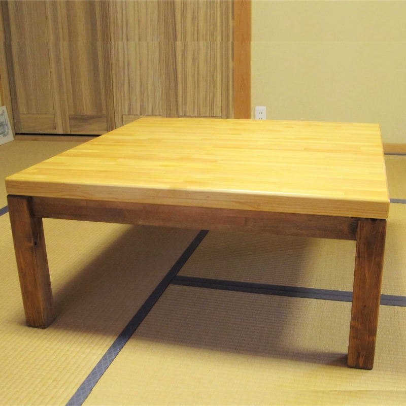 099H659 手作り木製 ローテーブル「こたつにも使ってね」