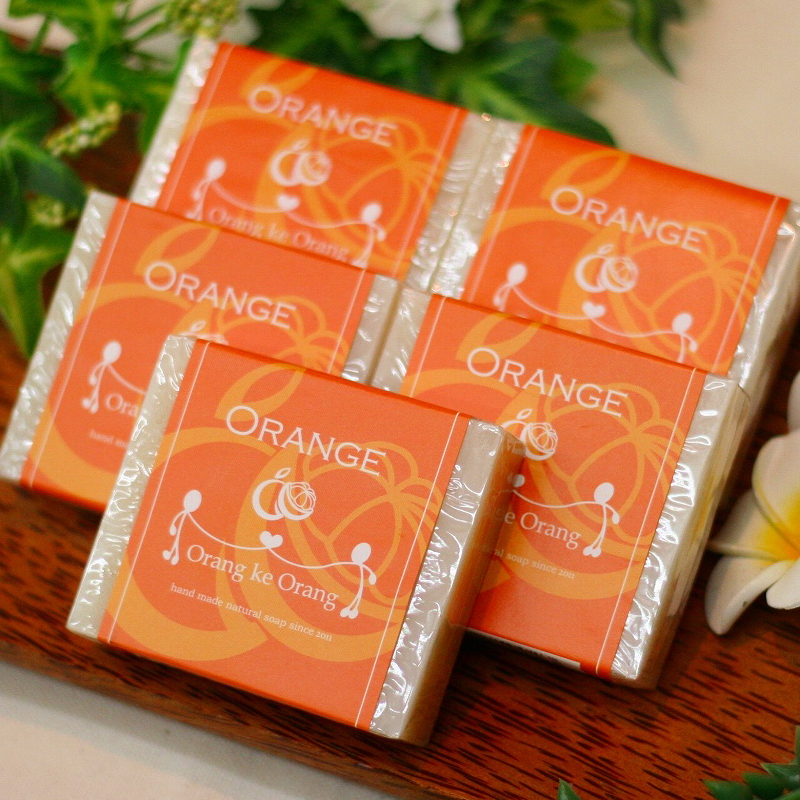 099H1174 無添加手作り石鹸 一番人気のオレンジが好きなあなたに（オレンジ80g×5個）