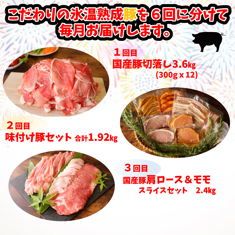 099Z081 氷温熟成肉 厳選 こだわり 熟成肉 定期便（全6回）豚肉