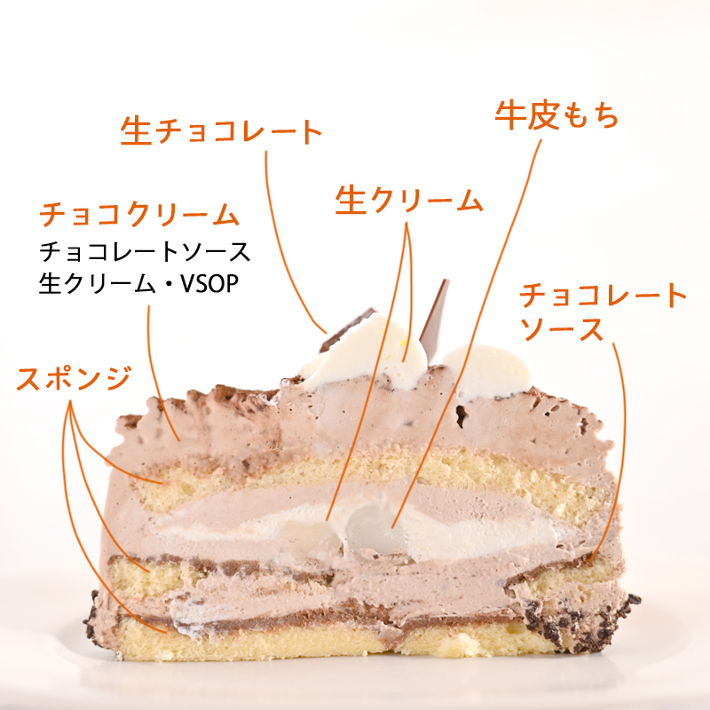 G273 生チョコモンブラン （冷凍ケーキ） 12cm×1台
