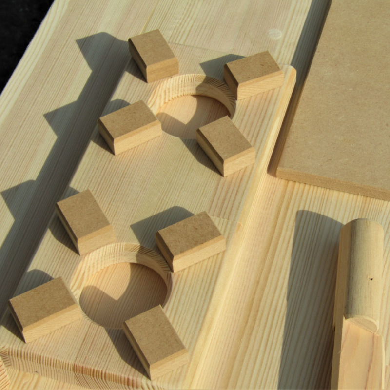 099H2148 手作り木製「棚付」ままごとキッチンＤＨＫ−Ｒ 素材色バージョン