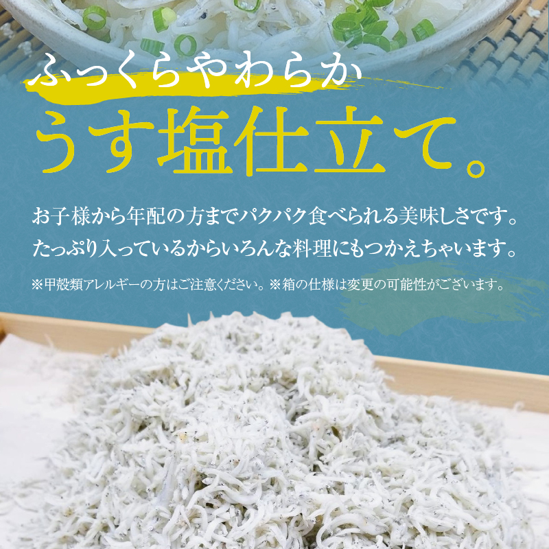 099H1965 釜揚げしらす 700g 訳あり 家庭用 完全無添加 うす塩仕立て