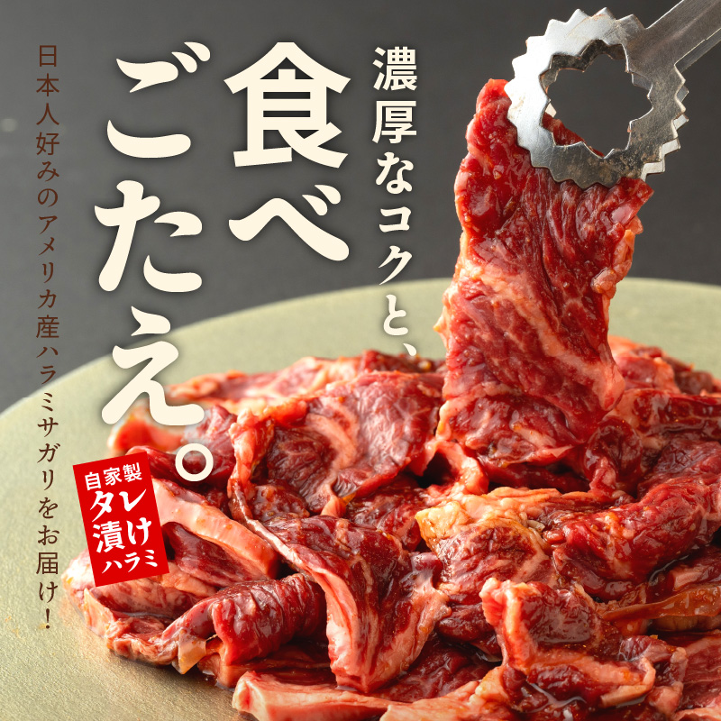 015B242 焼き肉専門店 自家製タレ漬け ハラミ 合計1kg（250g×4）