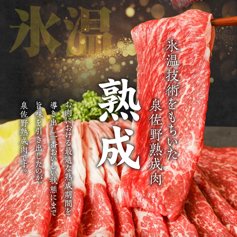 010B338 氷温(R)熟成牛 赤身スライス800g